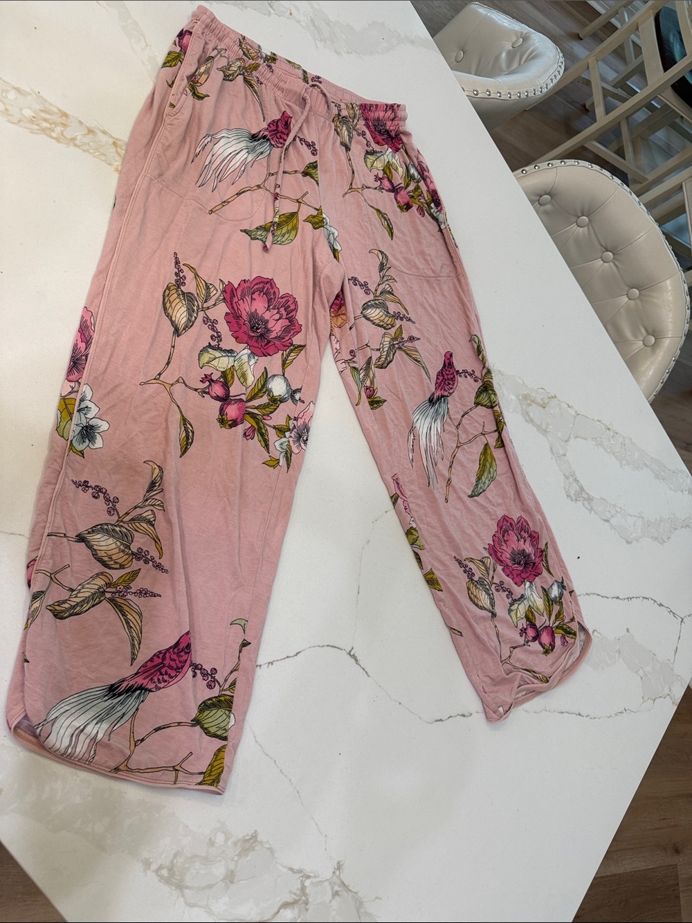 Soma Pink Cool Nights Lounge Capri Pants